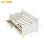 Twin Size Wooden Modern and Rustic Casual Style Daybed