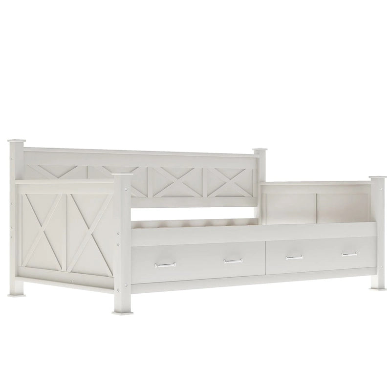 Twin Size Wooden Modern and Rustic Casual Style Daybed