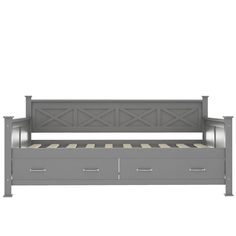 Twin Size Wooden Modern and Rustic Casual Style Daybed