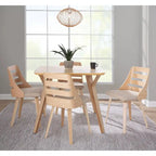 Carson Carrington Oglala Dining/Accent Chair with Bent Wood Legs (Set of 2)