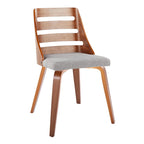 Dining/Accent Chair with Bent Wood Legs (Set of 2)