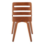 Dining/Accent Chair with Bent Wood Legs (Set of 2)