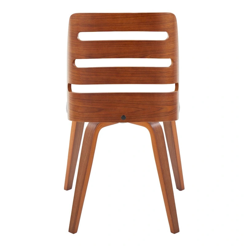 Dining/Accent Chair with Bent Wood Legs (Set of 2)