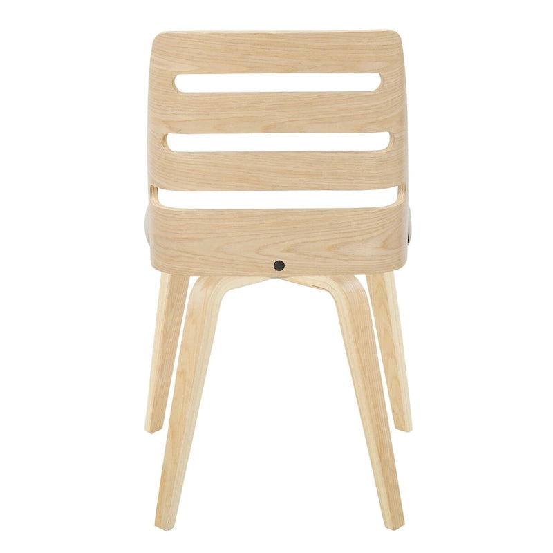 Dining/Accent Chair with Bent Wood Legs (Set of 2)