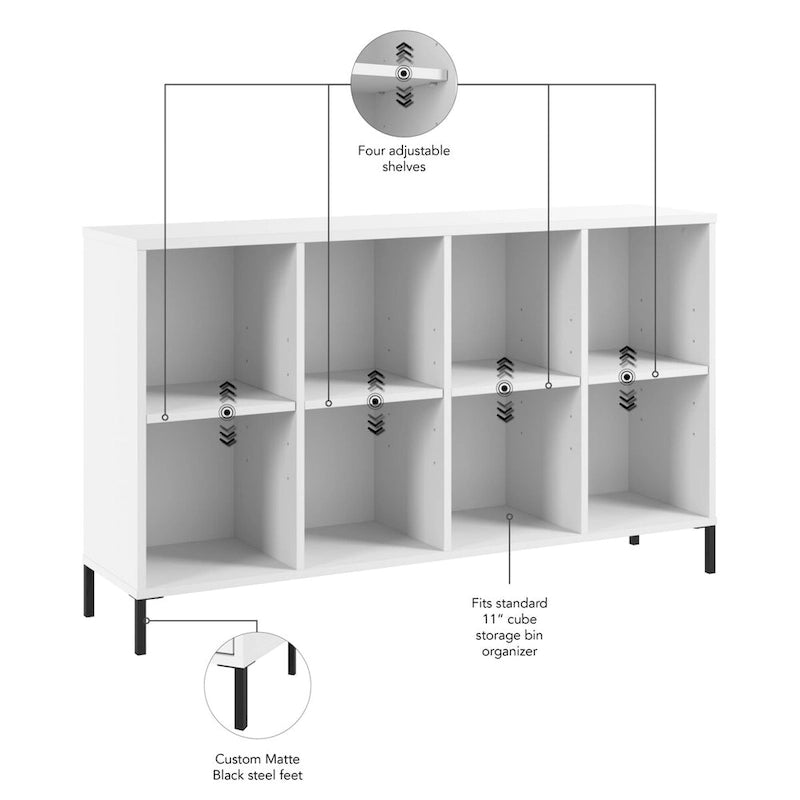 8 Cube Organizer Storage Bookcase