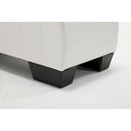 Yoga Chaise Lounge Collection for Stretching & Relaxation Modern Faux Leather Curved Sofa