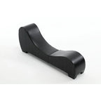 Yoga Chaise Lounge Collection for Stretching & Relaxation Modern Faux Leather Curved Sofa